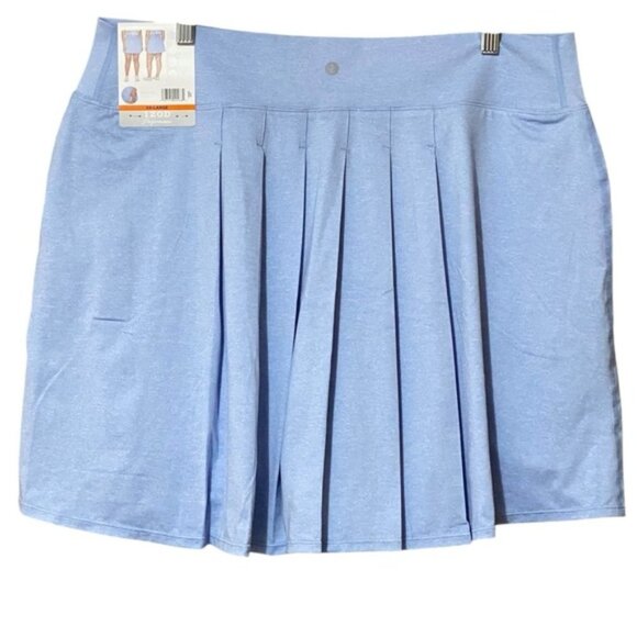 IZOD Performance Skort With Back Pleats XXL Light Blue Tennis Pickleball NWT - Picture 1 of 6